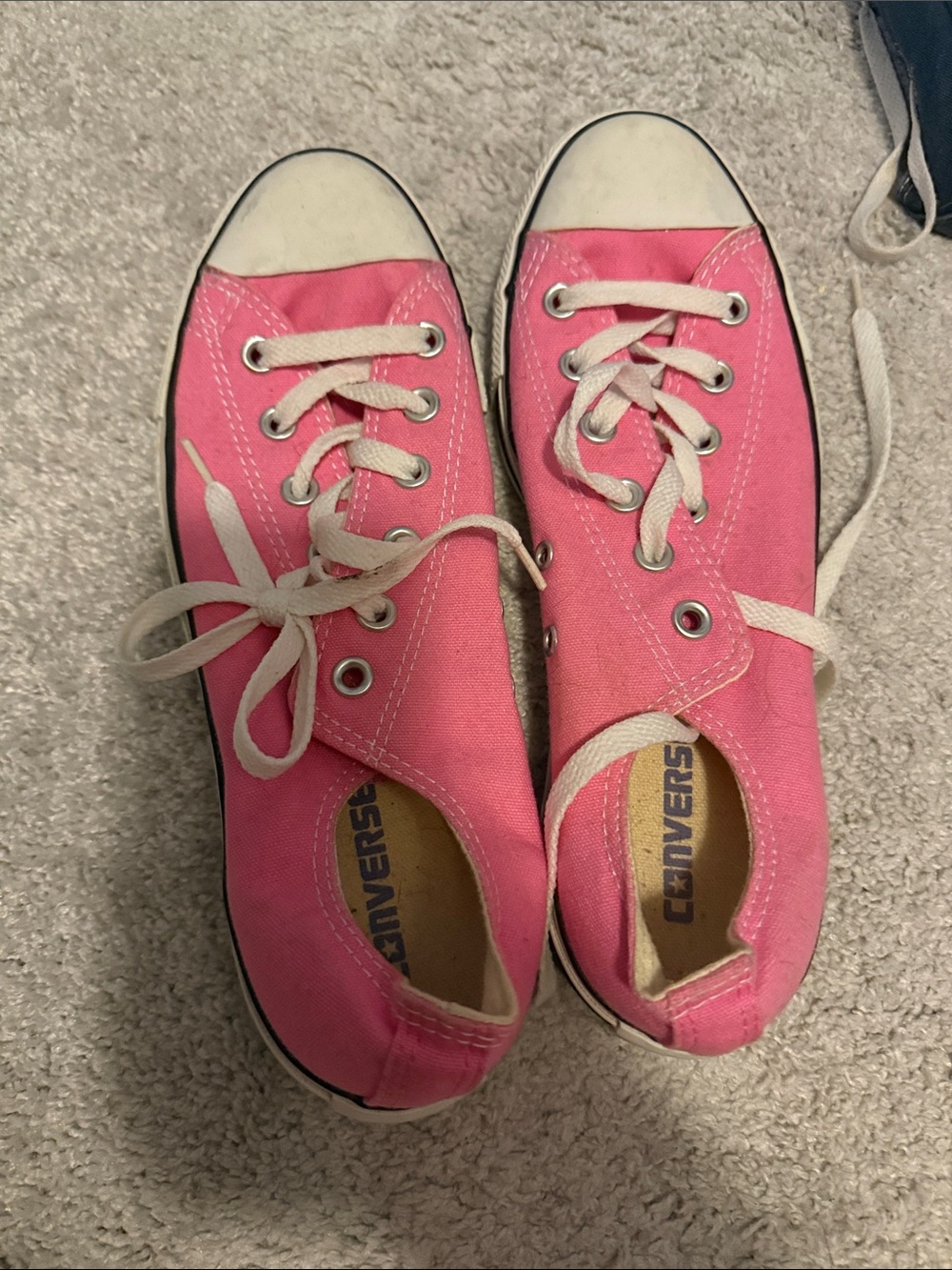 Converse Pink Low-Top Canvas Sneakers